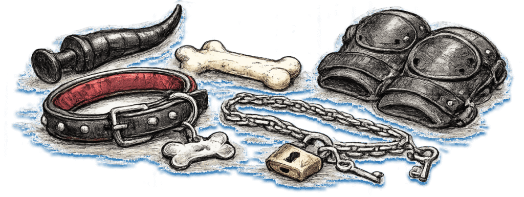 pup play beginner gear pieces 