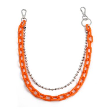 Puppy play belt chain accessory orange