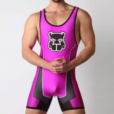 purple pup play singlet