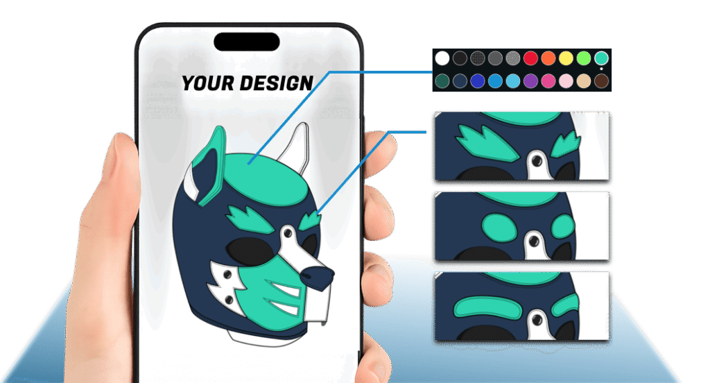 custom pup play hood designer tool