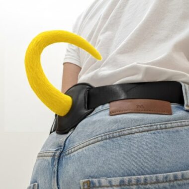pup play tail belt attachment sun pup yellow