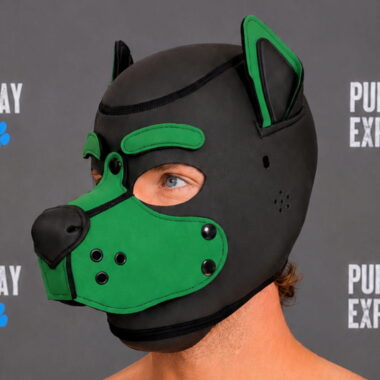 forest green neoprene puppy hood