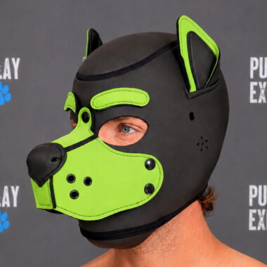 light green neoprene puppy hood