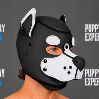 GB Neoprene Puppy Hood - Pure White round eyebrows