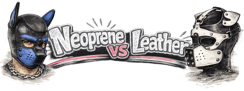 neoprene vs leather pup hoods