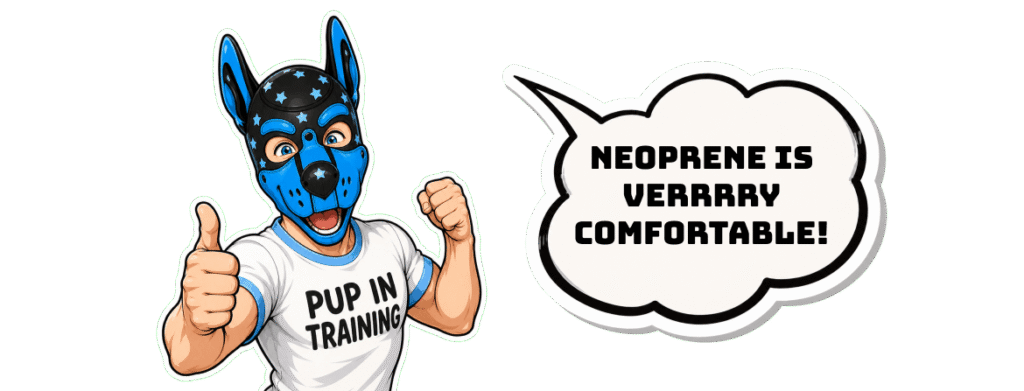 Neoprene pup hoods are very comfortable!