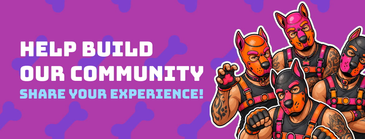 pup play community members in gear